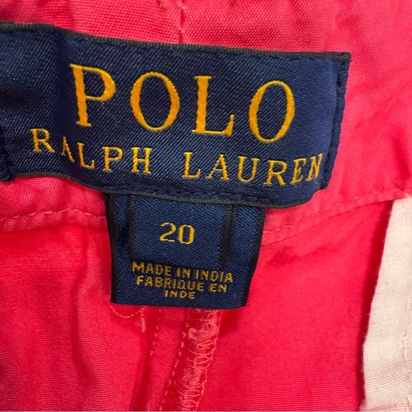 Polo Ralph Lauren Youth Boys chino Pink Shorts with pony logo on back. Sz 20 - Picture 4 of 8